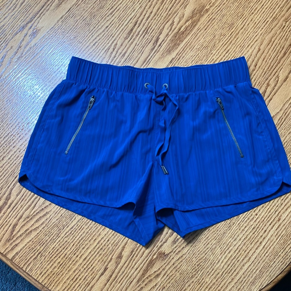 Athleta Royal Blue Athletic Drawstring Shorts